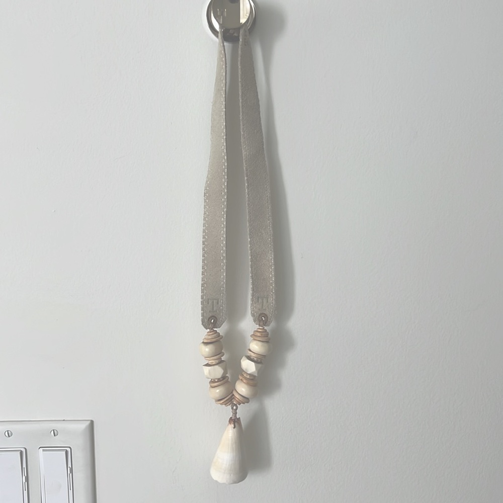 Twine & Twig Long Bead And Shell Necklace. - image 6